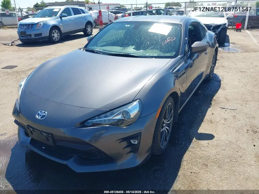 2020 Toyota 86 Gt VIN: JF1ZNAE12L8751547 Lot: 45126458