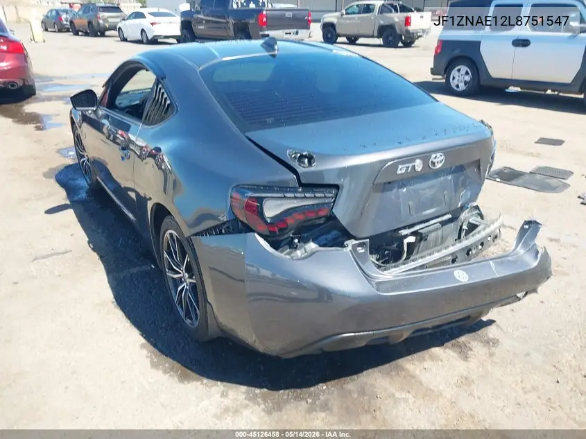 2020 Toyota 86 Gt VIN: JF1ZNAE12L8751547 Lot: 45126458