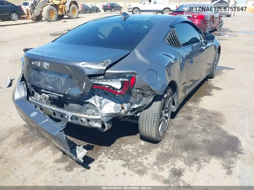 2020 Toyota 86 Gt VIN: JF1ZNAE12L8751547 Lot: 45126458