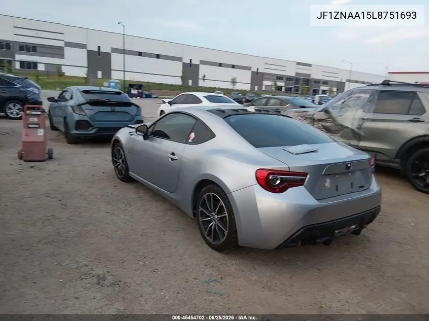 2020 Toyota 86 VIN: JF1ZNAA15L8751693 Lot: 45454702