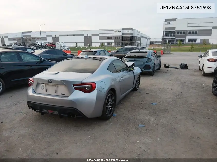2020 Toyota 86 VIN: JF1ZNAA15L8751693 Lot: 45454702