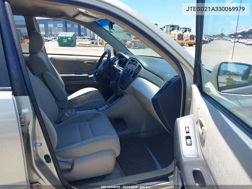 2003 Toyota Highlander VIN: JTEGD21A330069979 Lot: 45446528
