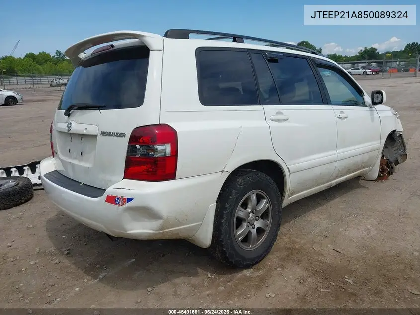 JTEEP21A850089324 2005 Toyota Highlander V6