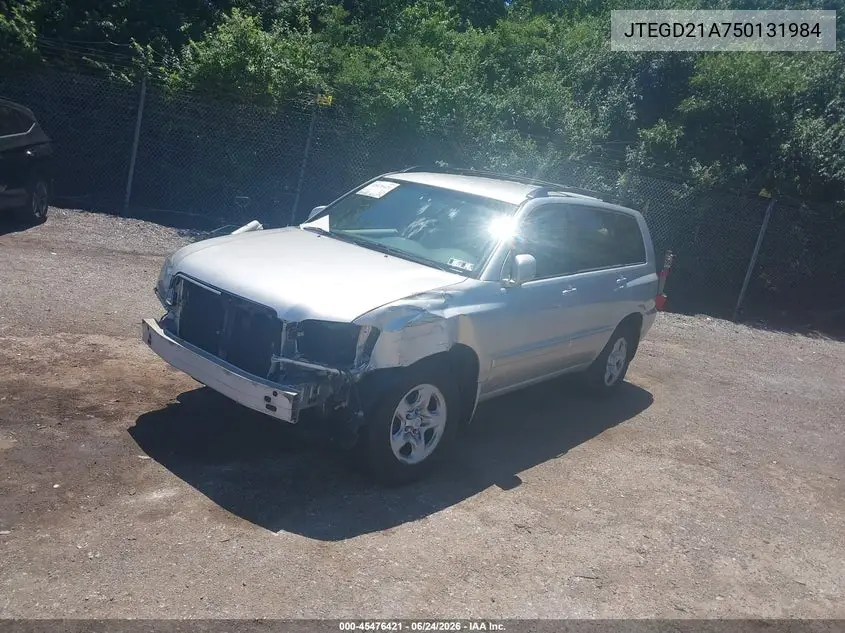 JTEGD21A750131984 2005 Toyota Highlander
