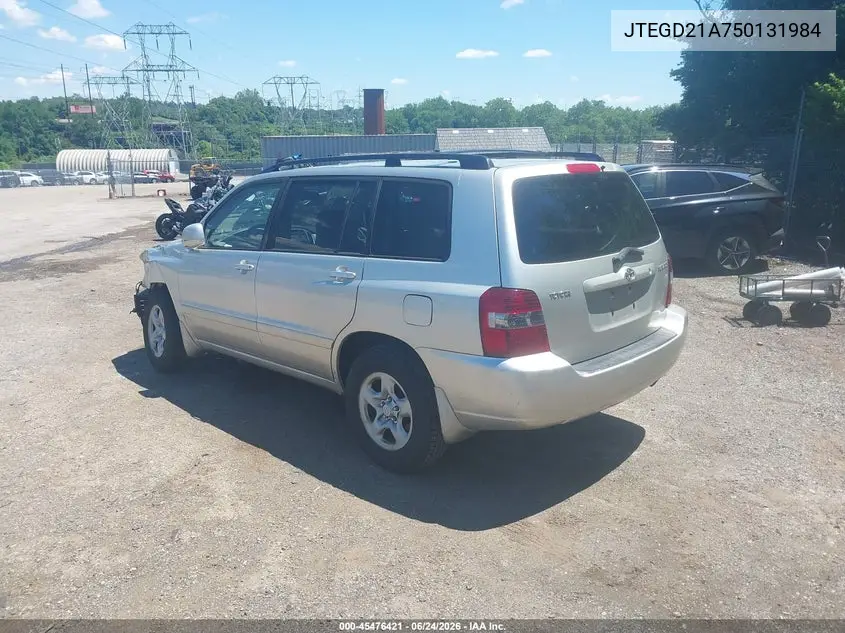 JTEGD21A750131984 2005 Toyota Highlander