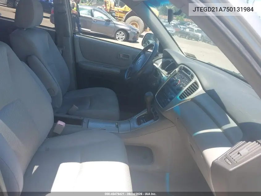 JTEGD21A750131984 2005 Toyota Highlander