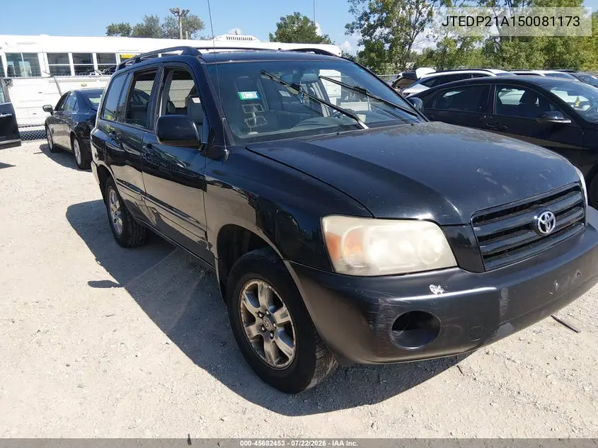 JTEDP21A150081173 2005 Toyota Highlander V6