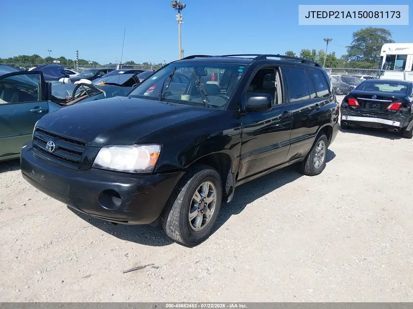 JTEDP21A150081173 2005 Toyota Highlander V6