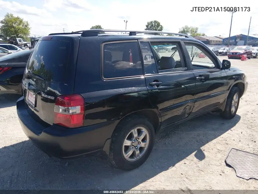 JTEDP21A150081173 2005 Toyota Highlander V6