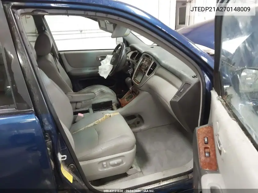 JTEDP21A270148009 2007 Toyota Highlander Limited V6