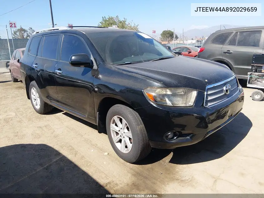 2009 Toyota Highlander Hybrid Limited VIN: JTEEW44A892029659 Lot: 45663151