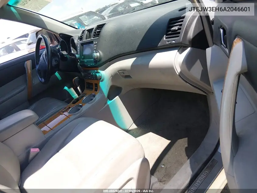 JTEJW3EH6A2046601 2010 Toyota Highlander Hybrid Limited V6