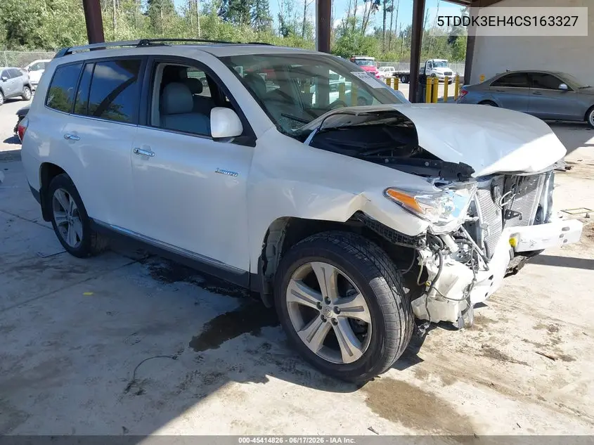 2012 Toyota Highlander Limited V6 VIN: 5TDDK3EH4CS163327 Lot: 45414826