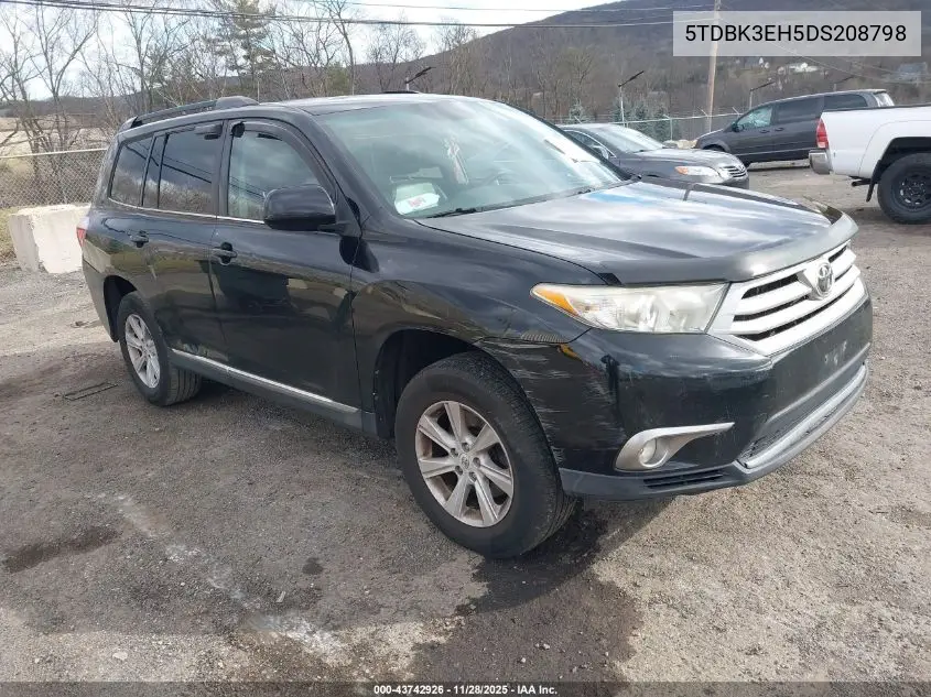 5TDBK3EH5DS208798 2013 Toyota Highlander Se V6