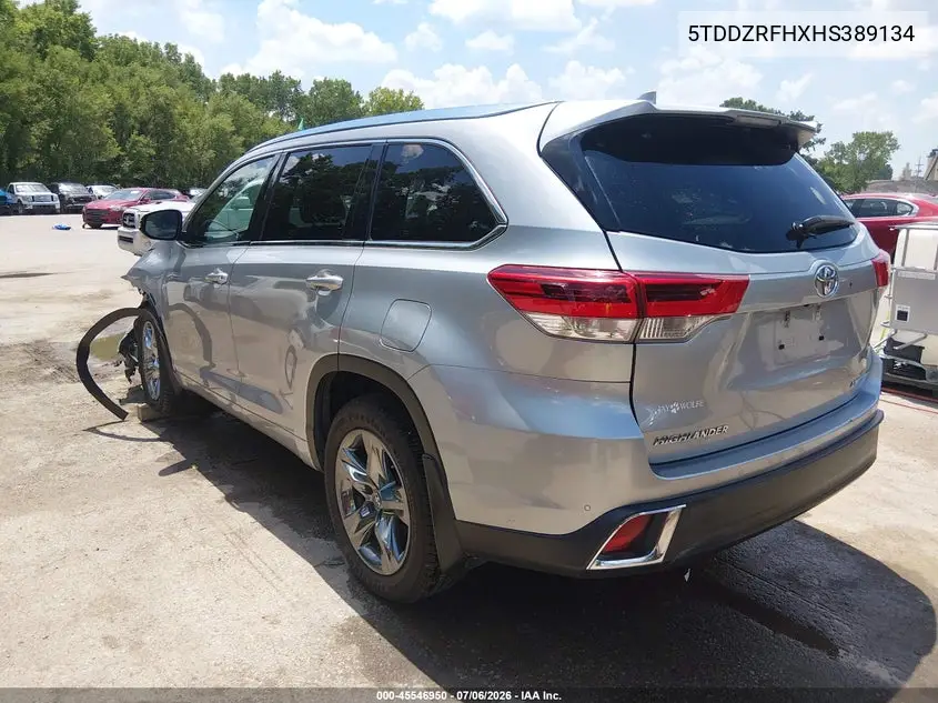 2017 Toyota Highlander Limited Platinum VIN: 5TDDZRFHXHS389134 Lot: 45546950
