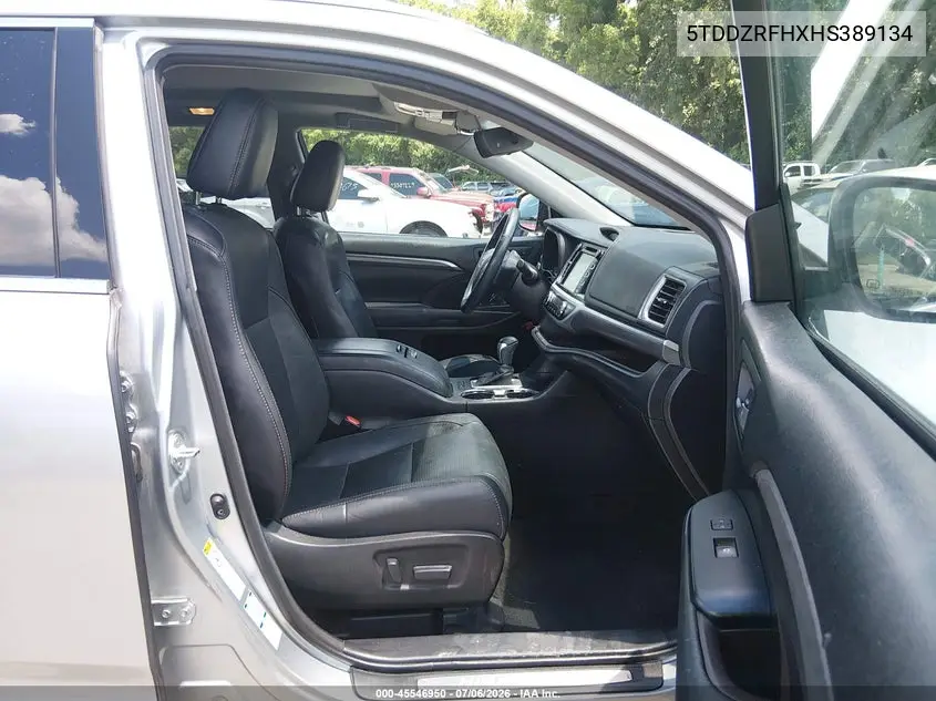 2017 Toyota Highlander Limited Platinum VIN: 5TDDZRFHXHS389134 Lot: 45546950