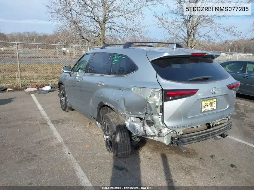 5TDGZRBH9MS077285 2021 Toyota Highlander Xle