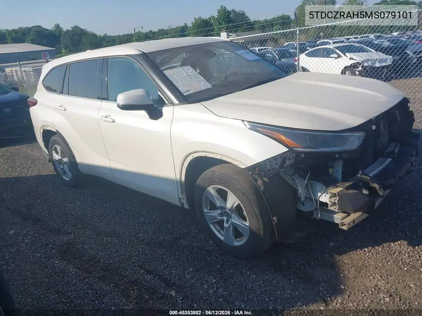 2021 Toyota Highlander L VIN: 5TDCZRAH5MS079101 Lot: 45353802