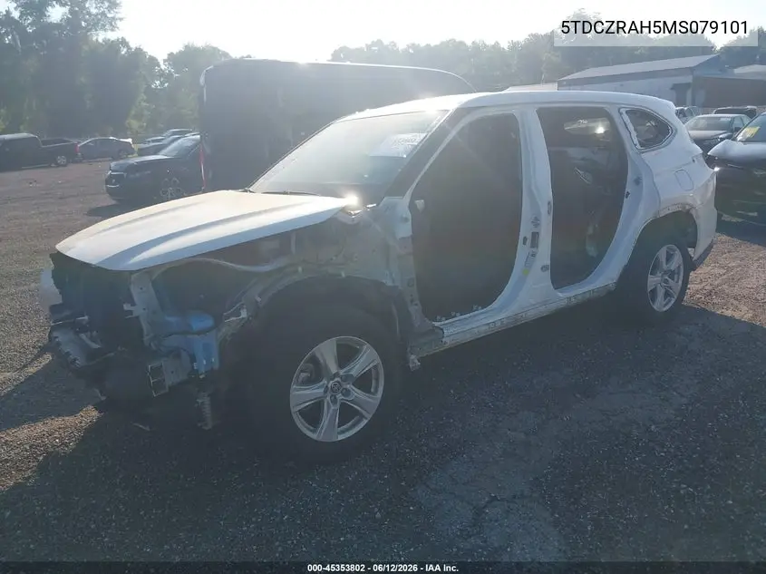 2021 Toyota Highlander L VIN: 5TDCZRAH5MS079101 Lot: 45353802
