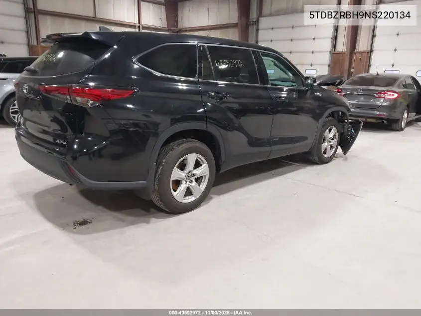 5TDBZRBH9NS220134 2022 Toyota Highlander Le