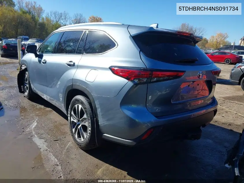 5TDHBRCH4NS091734 2022 Toyota Highlander Hybrid Xle