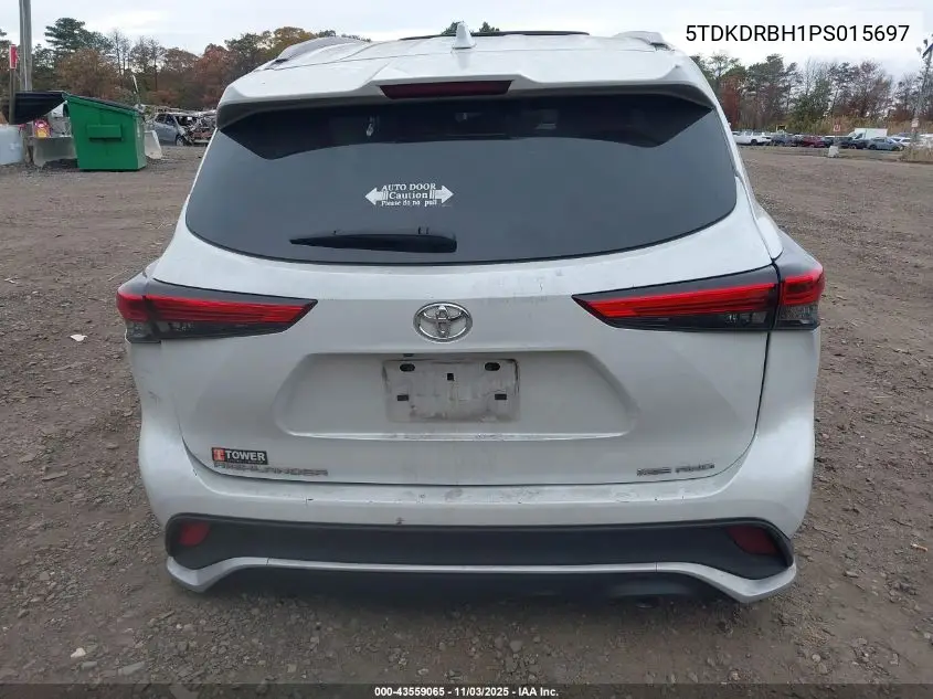 5TDKDRBH1PS015697 2023 Toyota Highlander Xse