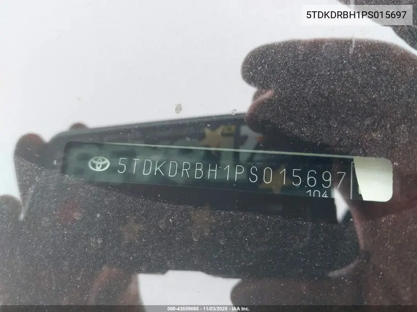 5TDKDRBH1PS015697 2023 Toyota Highlander Xse