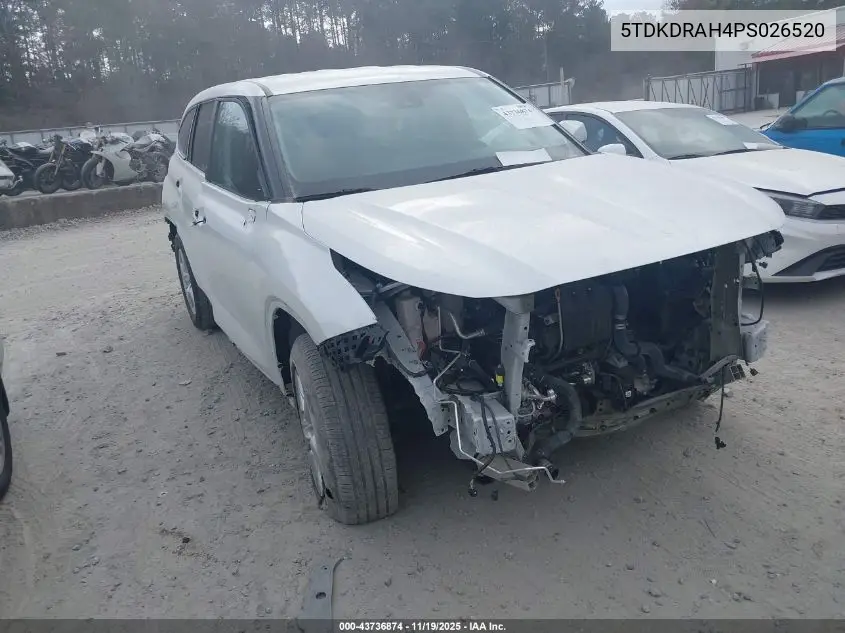 5TDKDRAH4PS026520 2023 Toyota Highlander Le