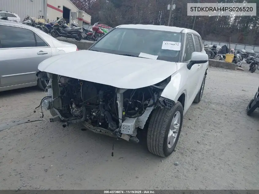 5TDKDRAH4PS026520 2023 Toyota Highlander Le