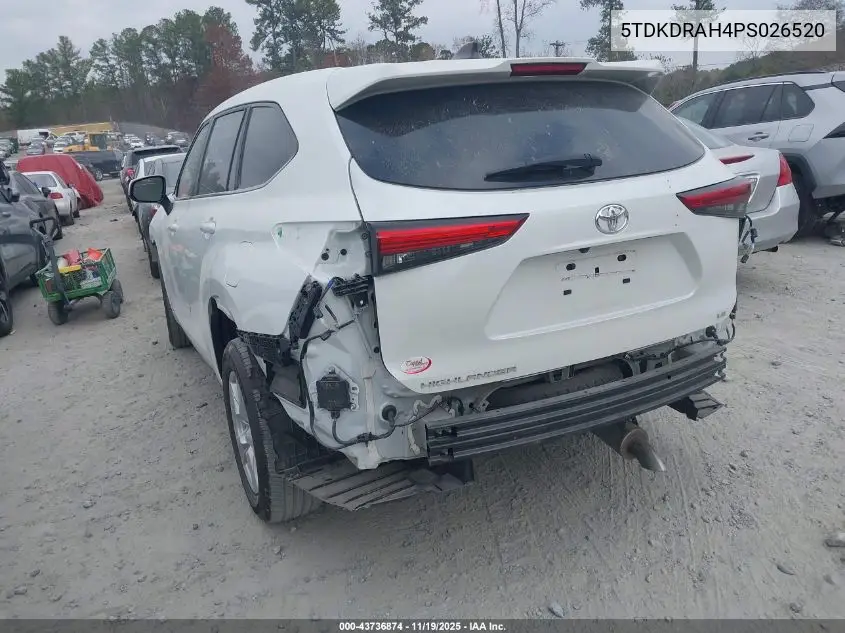 5TDKDRAH4PS026520 2023 Toyota Highlander Le