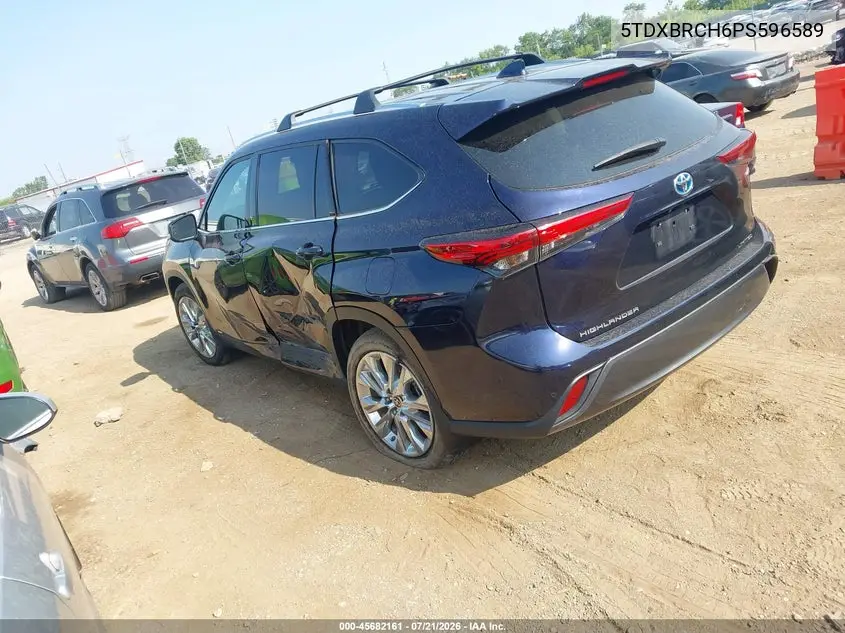2023 Toyota Highlander Hybrid Limited VIN: 5TDXBRCH6PS596589 Lot: 45682161