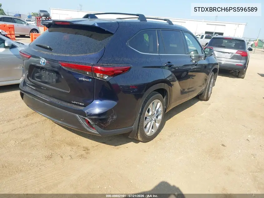 2023 Toyota Highlander Hybrid Limited VIN: 5TDXBRCH6PS596589 Lot: 45682161