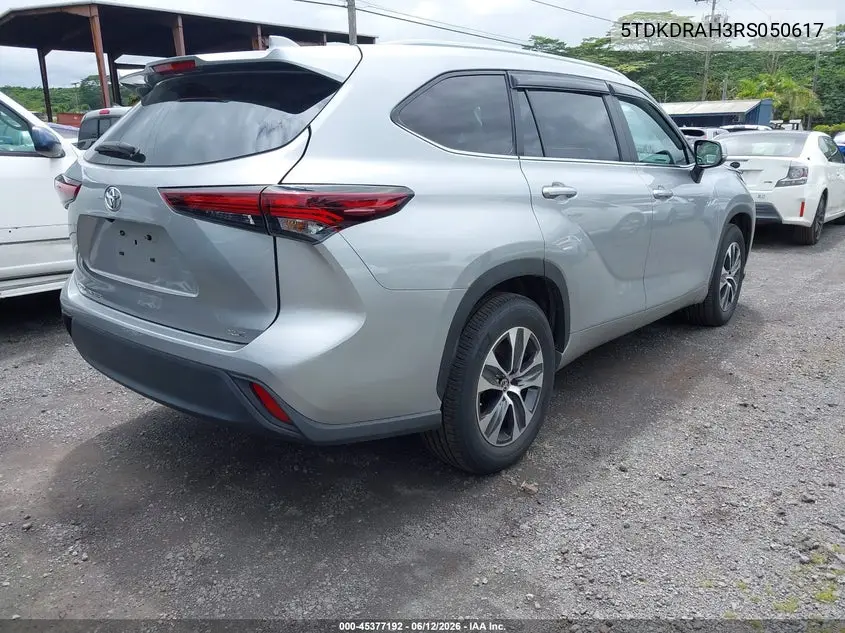 2024 Toyota Highlander Xle VIN: 5TDKDRAH3RS050617 Lot: 45377192