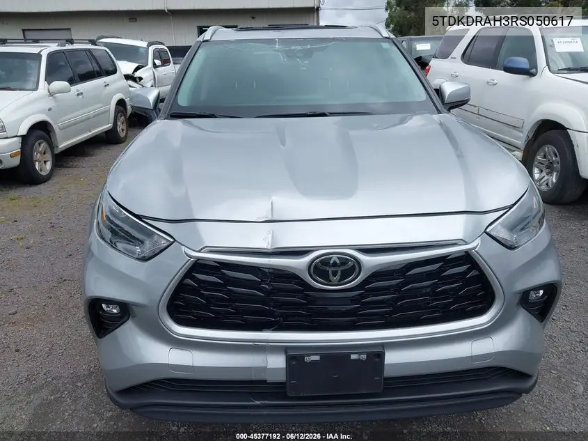2024 Toyota Highlander Xle VIN: 5TDKDRAH3RS050617 Lot: 45377192