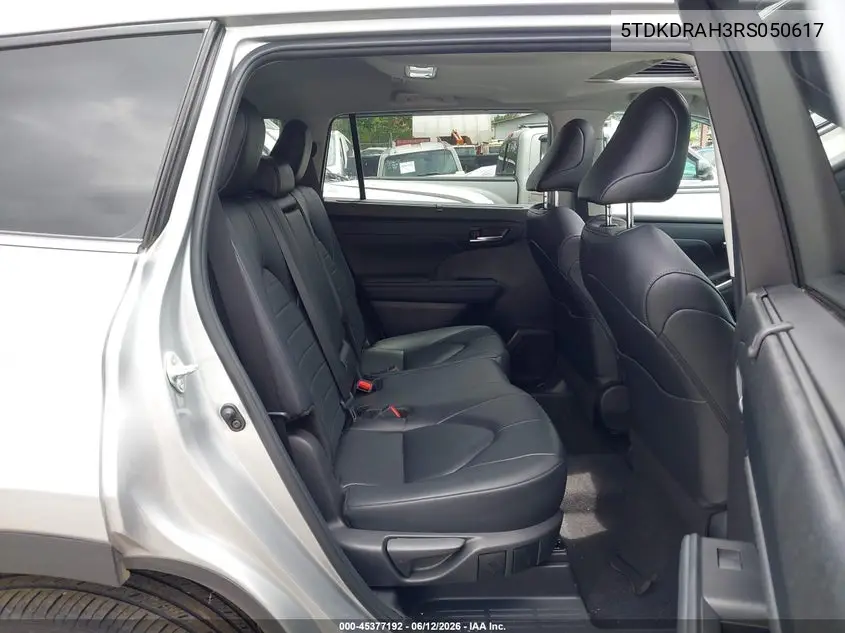 2024 Toyota Highlander Xle VIN: 5TDKDRAH3RS050617 Lot: 45377192
