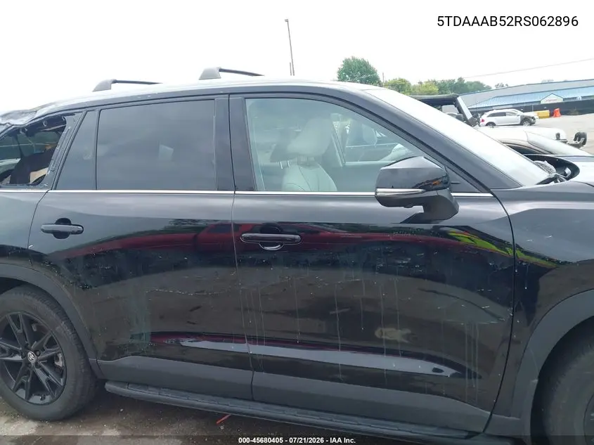 2024 Toyota Grand Highlander Platinum VIN: 5TDAAAB52RS062896 Lot: 45680405
