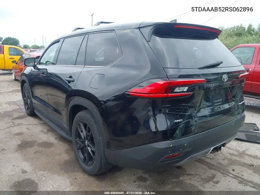 2024 Toyota Grand Highlander Platinum VIN: 5TDAAAB52RS062896 Lot: 45680405