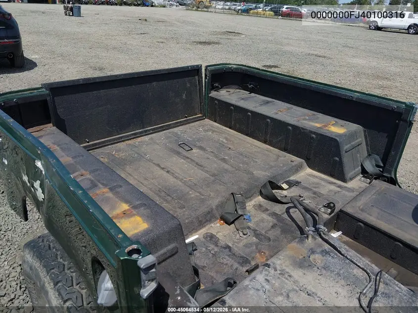 1971 Toyota Landcruiser VIN: 0000000FJ40100316 Lot: 45064534