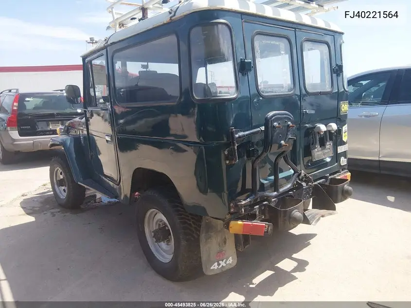 1976 Toyota Land Cruiser VIN: FJ40221564 Lot: 45493825