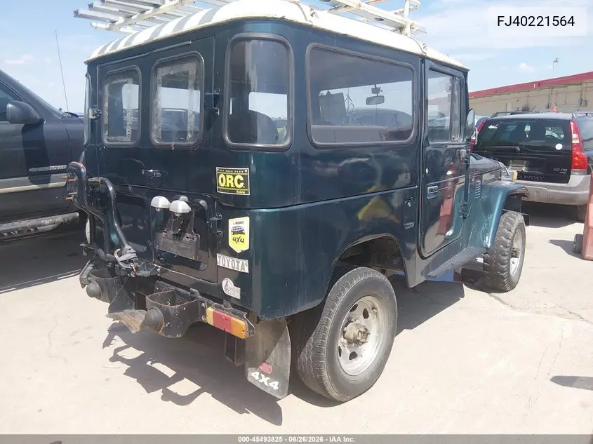 1976 Toyota Land Cruiser VIN: FJ40221564 Lot: 45493825