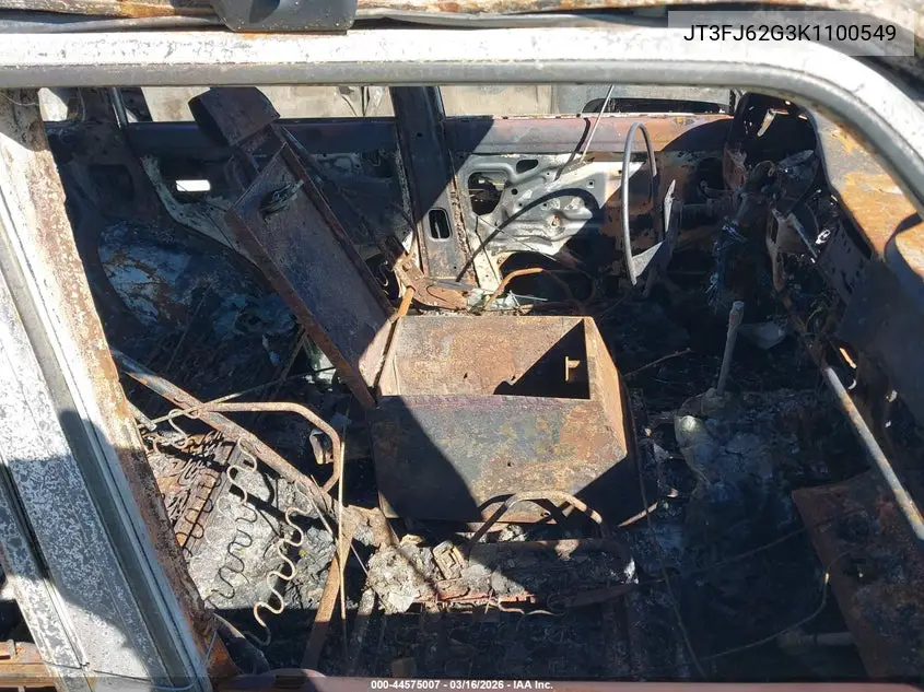 1989 Toyota Land Cruiser Fj62 Gx VIN: JT3FJ62G3K1100549 Lot: 44575007