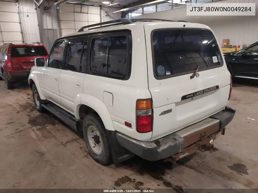 1992 Toyota Land Cruiser Fj80 VIN: JT3FJ80W0N0049284 Lot: 44061239
