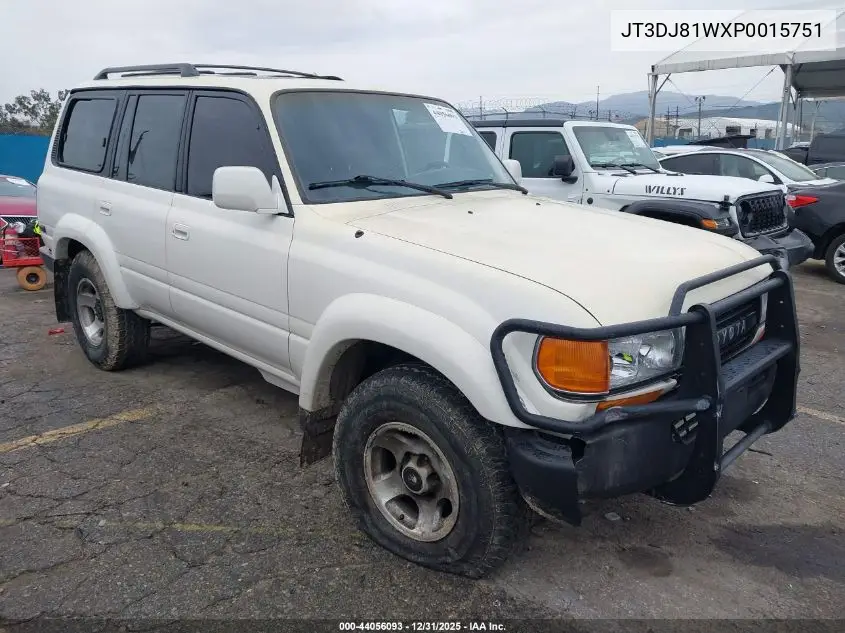 1993 Toyota Land Cruiser Dj81 VIN: JT3DJ81WXP0015751 Lot: 44056093