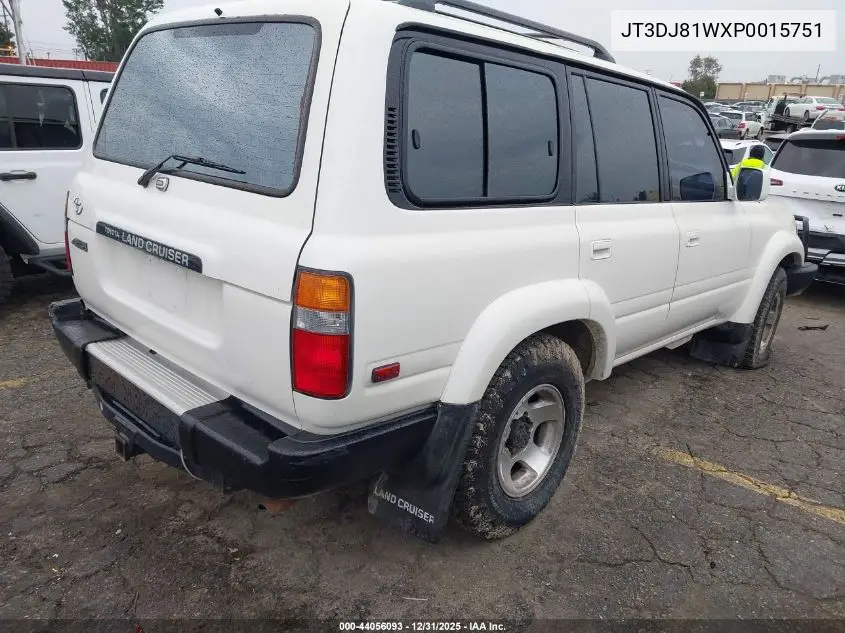 1993 Toyota Land Cruiser Dj81 VIN: JT3DJ81WXP0015751 Lot: 44056093