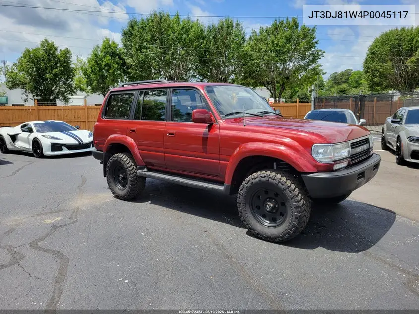 1993 Toyota Land Cruiser Dj81 VIN: JT3DJ81W4P0045117 Lot: 45172323