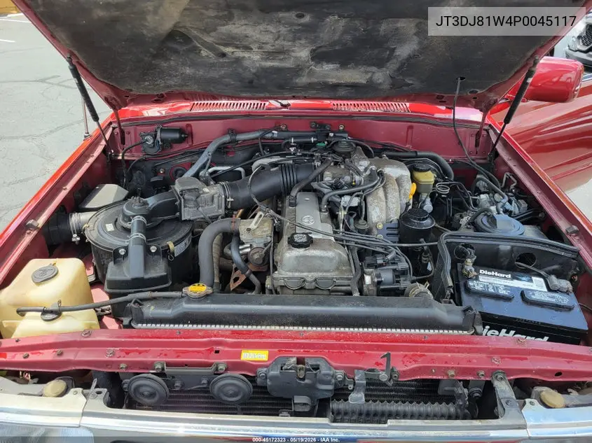 1993 Toyota Land Cruiser Dj81 VIN: JT3DJ81W4P0045117 Lot: 45172323