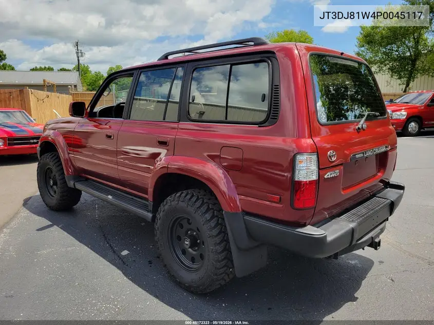 1993 Toyota Land Cruiser Dj81 VIN: JT3DJ81W4P0045117 Lot: 45172323