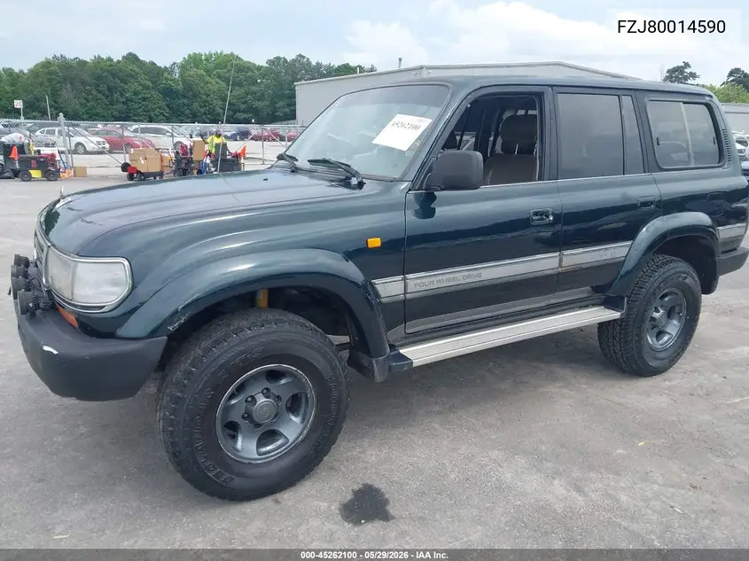 1995 Toyota Landcruiser VIN: FZJ80014590 Lot: 45262100