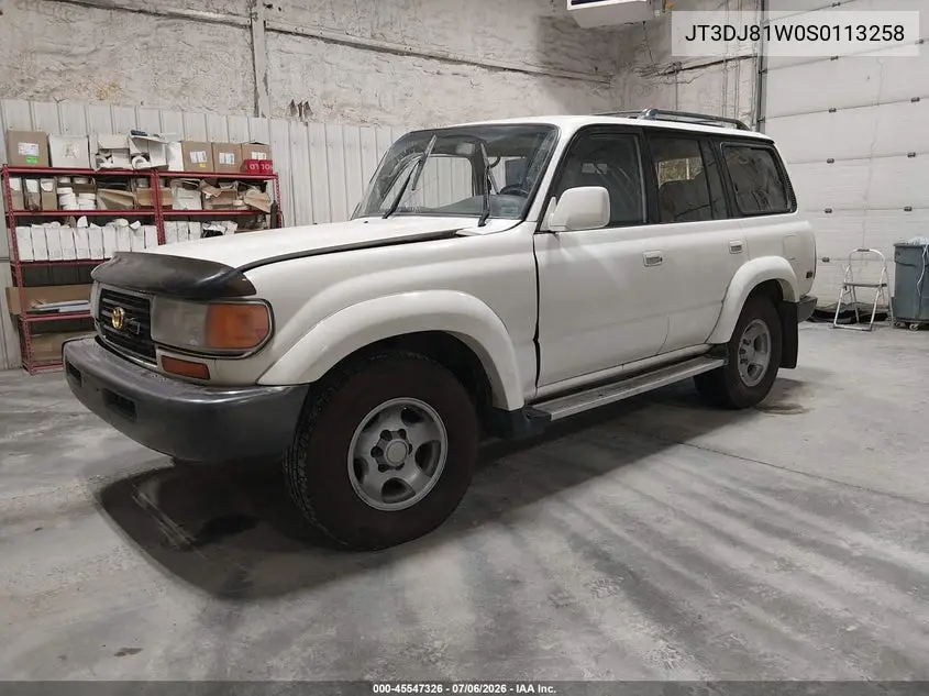 1995 Toyota Land Cruiser Dj81 VIN: JT3DJ81W0S0113258 Lot: 45547326