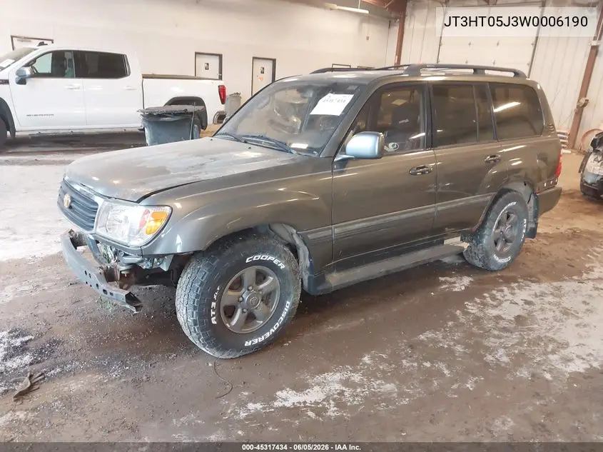 1998 Toyota Land Cruiser VIN: JT3HT05J3W0006190 Lot: 45317434